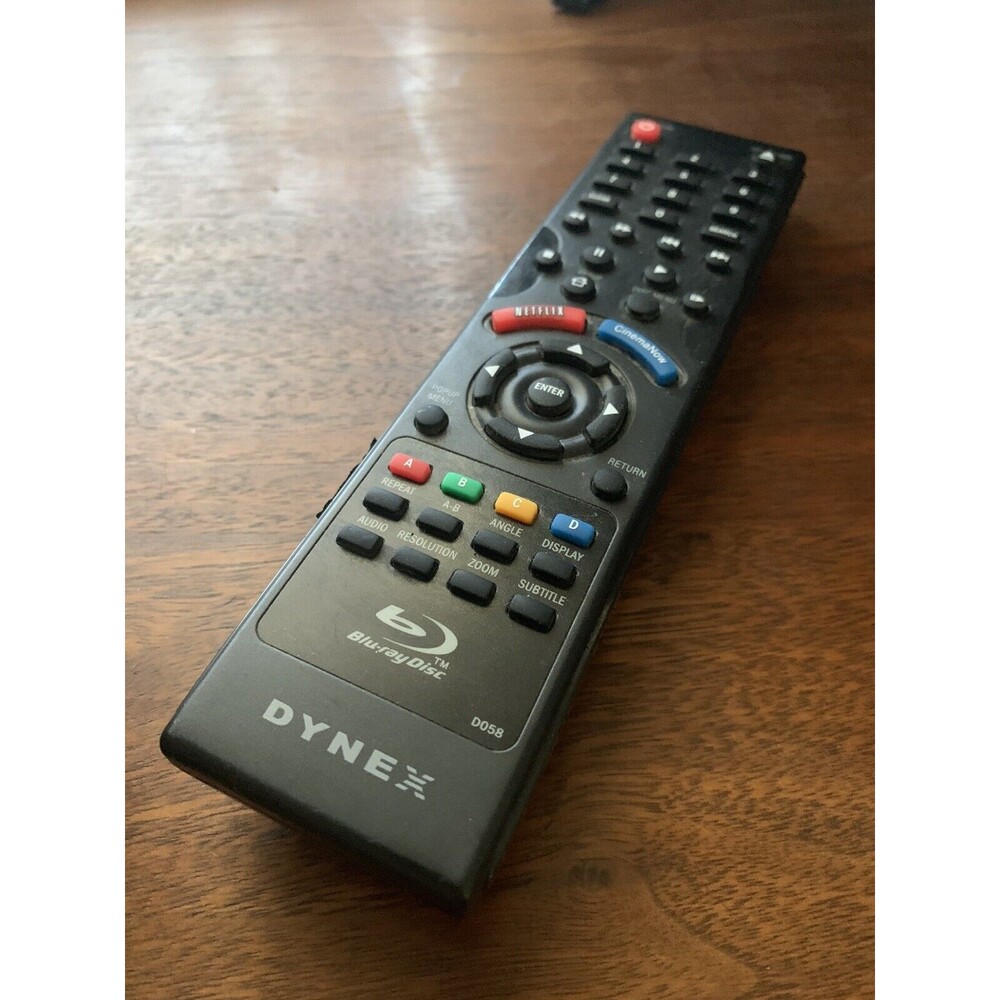 DYNEX D058 Remote Control for DX-WBRDVD1